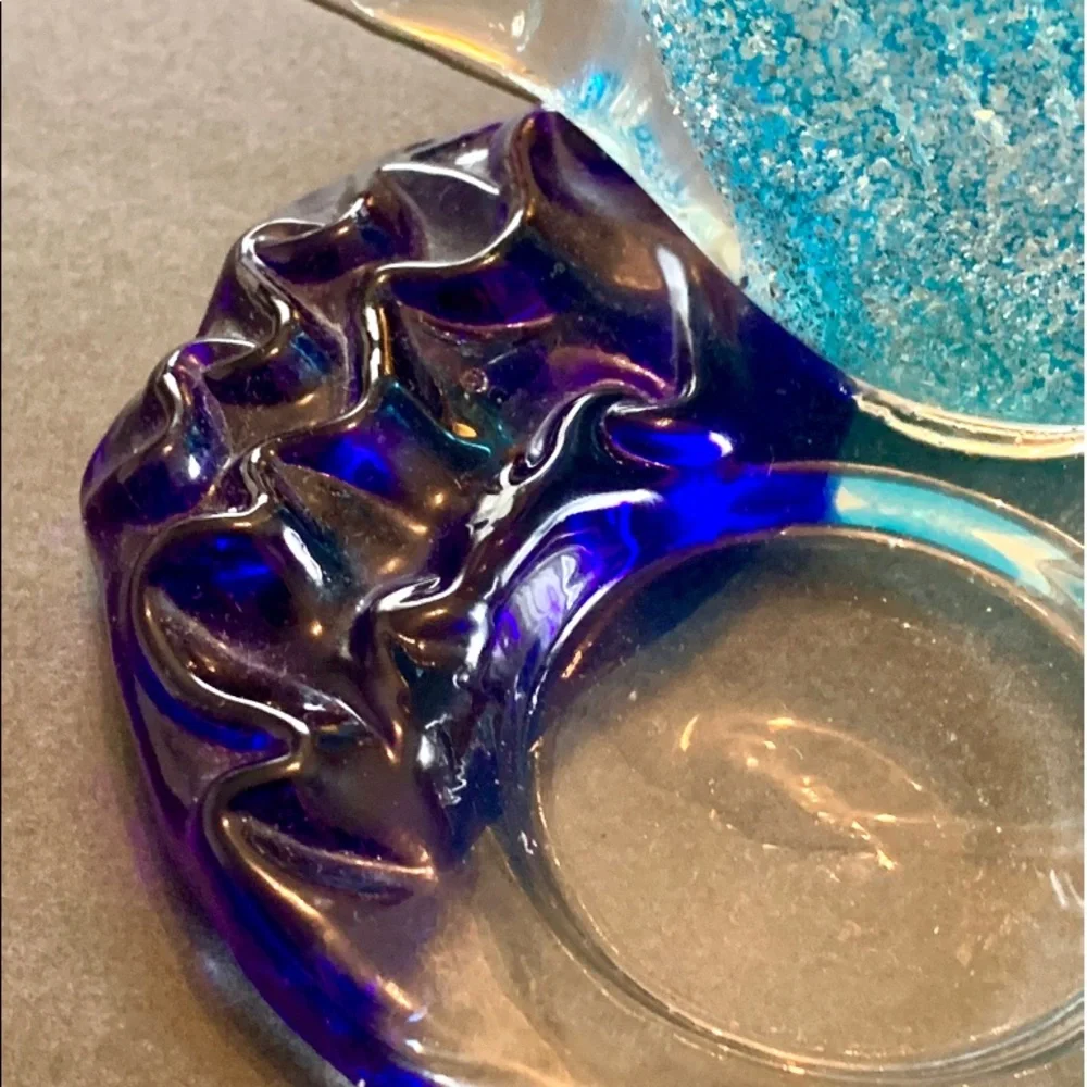 Art Glass Angel Fish Candle holder